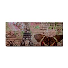 Girly Bee Crown  Butterfly Paris Eiffel Tower Fashion Hand Towel by chicelegantboutique