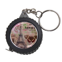 Girly Bee Crown  Butterfly Paris Eiffel Tower Fashion Measuring Tape by chicelegantboutique