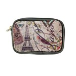 Paris Eiffel Tower Vintage Bird Butterfly French Botanical Art Coin Purse Front