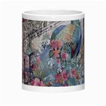 French Vintage Chandelier Blue Peacock Floral Paris Decor Morph Mug Center