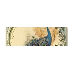 Victorian Swirls Peacock Floral Paris Decor Bumper Sticker by chicelegantboutique