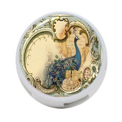 Victorian Swirls Peacock Floral Paris Decor 4-port Usb Hub (two Sides) by chicelegantboutique