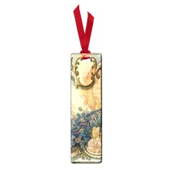 Victorian Swirls Peacock Floral Paris Decor Small Bookmark by chicelegantboutique