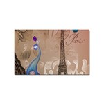 Modern Butterfly  Floral Paris Eiffel Tower Decor Sticker 100 Pack (Rectangle) Front