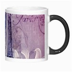 Peacock Feather White Rose Paris Eiffel Tower Morph Mug Right