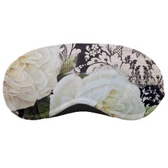 Elegant White Rose Vintage Damask Sleeping Mask by chicelegantboutique