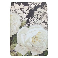 Elegant White Rose Vintage Damask Removable Flap Cover (large) by chicelegantboutique