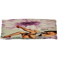 Gil Elvgren Pin Up Girl Purple Flower Fashion Art Samsung Galaxy Tab 7  P1000 Hardshell Case  by chicelegantboutique