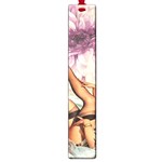 Gil Elvgren Pin Up Girl Purple Flower Fashion Art Large Bookmark Front