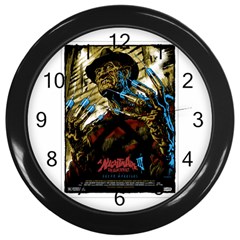 Nightmare On Elm Street 3 Poster 05 Wall Clock (black)