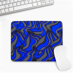 Foolish Movements Blue Small Mouse Pad (rectangle)