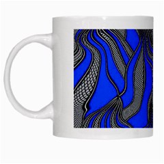 Foolish Movements Blue White Coffee Mug