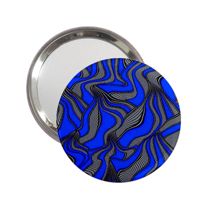 Foolish Movements Blue Handbag Mirror (2.25 )