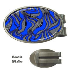 Foolish Movements Blue Money Clip (oval)