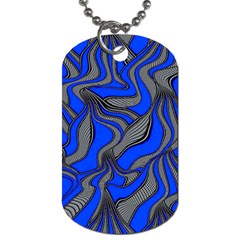 Foolish Movements Blue Dog Tag (one Sided)