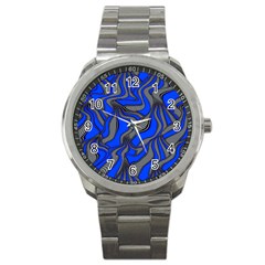 Foolish Movements Blue Sport Metal Watch