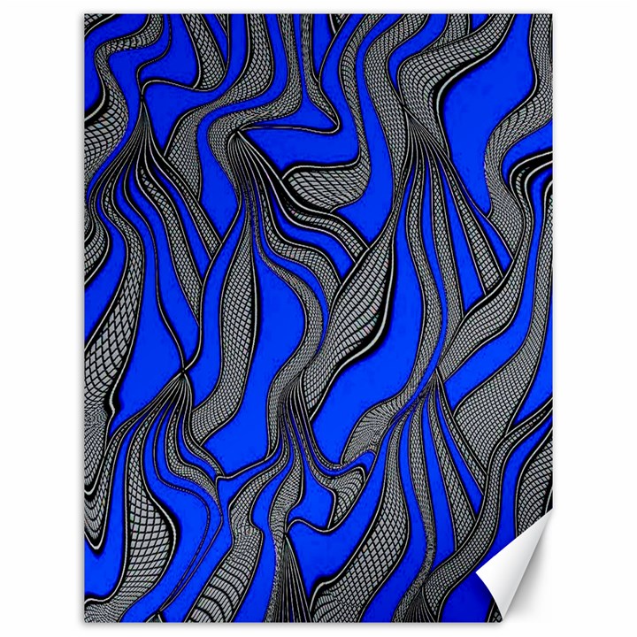 Foolish Movements Blue Canvas 12  x 16  (Unframed)