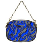 Foolish Movements Blue Chain Purse (Two Sided)  Front