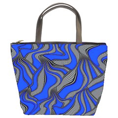 Foolish Movements Blue Bucket Bag