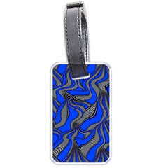 Foolish Movements Blue Luggage Tag (one Side)