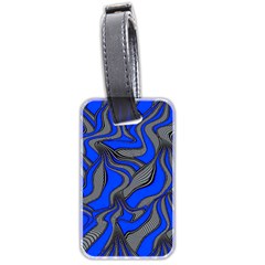 Foolish Movements Blue Luggage Tag (two Sides)