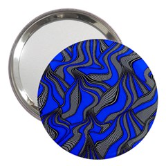 Foolish Movements Blue 3  Handbag Mirror