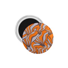 Foolish Movements Swirl Orange 1 75  Button Magnet