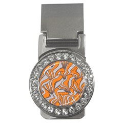 Foolish Movements Swirl Orange Money Clip (cz)