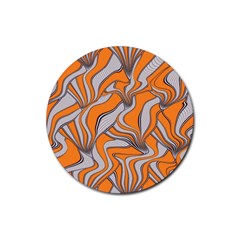 Foolish Movements Swirl Orange Drink Coasters 4 Pack (round) by ImpressiveMoments