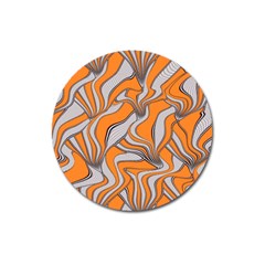 Foolish Movements Swirl Orange Magnet 3  (round)