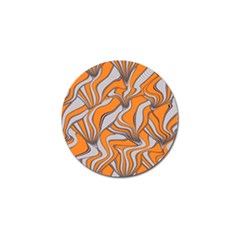 Foolish Movements Swirl Orange Golf Ball Marker by ImpressiveMoments