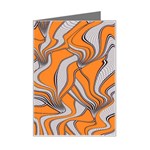 Foolish Movements Swirl Orange Mini Greeting Card Left