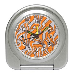 Foolish Movements Swirl Orange Desk Alarm Clock