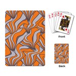 Foolish Movements Swirl Orange Playing Cards Single Design Back