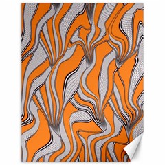 Foolish Movements Swirl Orange Canvas 12  X 16  (unframed)