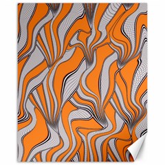 Foolish Movements Swirl Orange Canvas 16  X 20  (unframed)