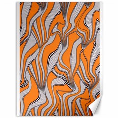 Foolish Movements Swirl Orange Canvas 36  X 48  (unframed)