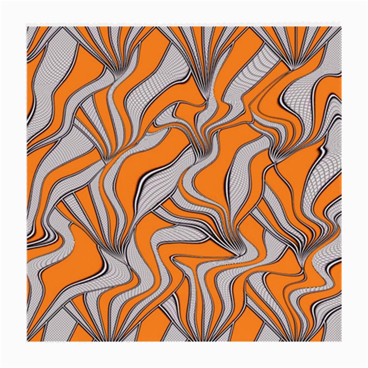 Foolish Movements Swirl Orange Glasses Cloth (Medium, Two Sided)