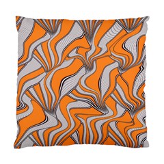 Foolish Movements Swirl Orange Cushion Case (two Sided) 