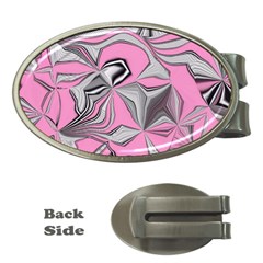 Foolish Movements Pink Effect Jpg Money Clip (oval) by ImpressiveMoments