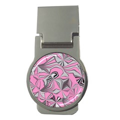 Foolish Movements Pink Effect Jpg Money Clip (round)