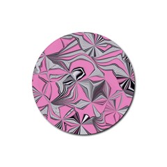 Foolish Movements Pink Effect Jpg Drink Coaster (round)