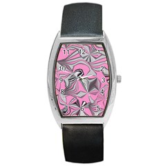 Foolish Movements Pink Effect Jpg Tonneau Leather Watch by ImpressiveMoments