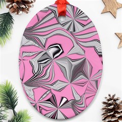 Foolish Movements Pink Effect Jpg Oval Ornament (two Sides)