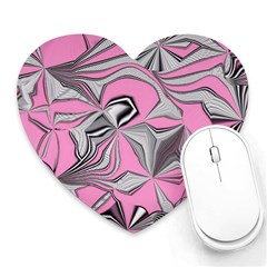 Foolish Movements Pink Effect Jpg Mouse Pad (heart)