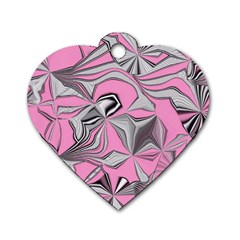 Foolish Movements Pink Effect Jpg Dog Tag Heart (two Sided)