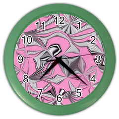 Foolish Movements Pink Effect Jpg Wall Clock (color)