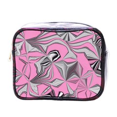 Foolish Movements Pink Effect Jpg Mini Travel Toiletry Bag (one Side)