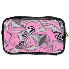 Foolish Movements Pink Effect Jpg Travel Toiletry Bag (two Sides)