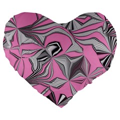 Foolish Movements Pink Effect Jpg 19  Premium Heart Shape Cushion